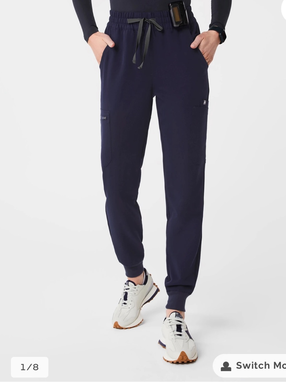 FIGS Uman High-Rise Jogger Scrub Pant - Navy